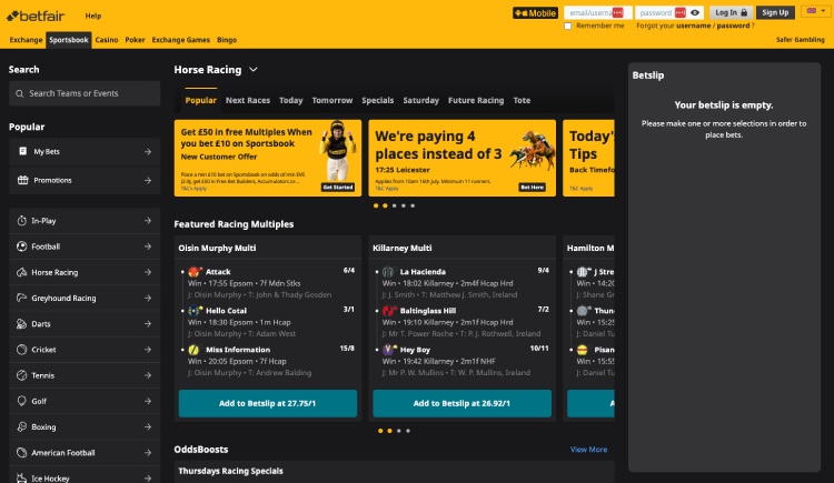 Betfair Horse Racing