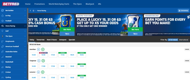 Betfred Horse Racing